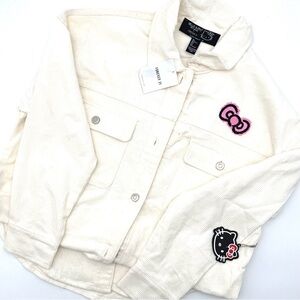 FOREVER 21 Oversized HELLO KITTY Corduroy Jacket